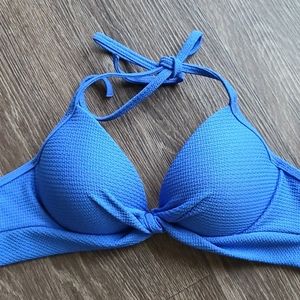 SOLD - New blue halter bathing suit top!